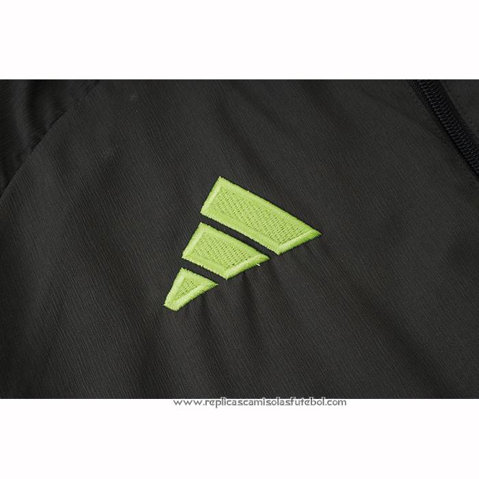 Chandal de Corta-vento do Real Madrid 2025-2026 Verde Cinza